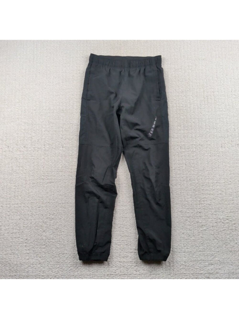 Nike Youth Boys Medium Dri-Fit Training Jogger Drawstring Pants Black Gym Run